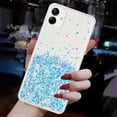 thumbnail image 4 of Luminous Case for Samsung Galaxy A05, Glow in the Dark Fluorescent Glitter Case for Women Girls, Bling Sparkle Lightweight Slim Shockproof Protective Phone Cover for Samsung Galaxy A05, Blue, 4 of 6