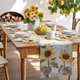 thumbnail image 6 of Placemats Set of 4, Sunflower Place Mats Butterfly Flower Vintage Tablemats Washable Placemat Table Decoration for Kitchen Table Dinner Party Home Decor Indoor Outdoor 13x19 Inch, 6 of 9