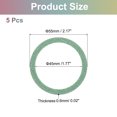 thumbnail image 2 of Uxcell Magnetic Sticker Ring, 5 Pack Universal Magnetic Adapter Ring Metal Sparkle Magnet Wireless Charging Conversion Kit for Mobile Phone Case Wireless Charger (Green), 2 of 7