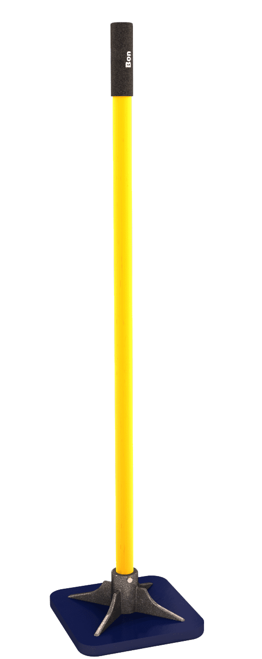 Bon 22829 Urethane Paver Tamper With Fiberglass Handle 11Inch X 11Inch