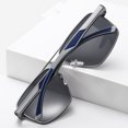 thumbnail image 3 of Men Polarized Sunglasses Metal Frame Large Double Beam Driving Sun Glasses TAC Lenses Fashion Eyewear Everyday, 3 of 4