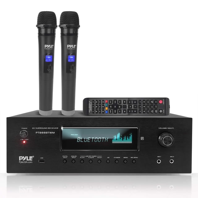 Receptor de karaoke para cine en casa Pyle PT888BTWM.5 1000W