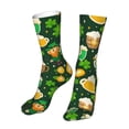 thumbnail image 6 of Xecao St Patrick's Day10 Print Fashion No Heel Casual Crew Socks Cushioned Breathable for Men Women - Moisture wicking,Not easy to fade Suitable for daily, 6 of 7
