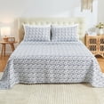 thumbnail image 2 of PC Deep Pocket Queen Sheet Set Fit Breathable Microfiber Soft Queen Size Sheet Set Hotel Style Bed Sheet Set for Women Men Flower, 2 of 9