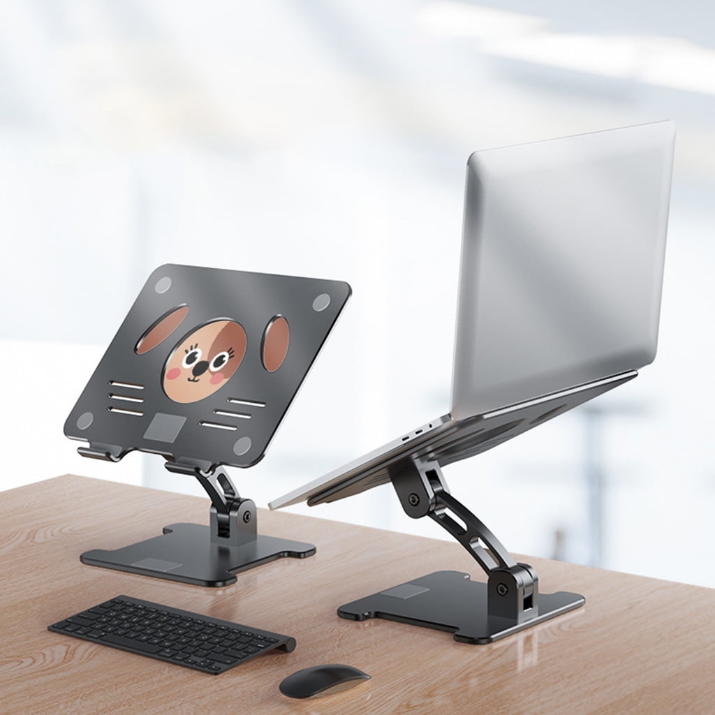 lanema Foldable Anlge Adjustable Laptop Extension Cooling Holder for Home Office Laptop Stand Riser Organizer