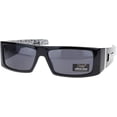 thumbnail image 2 of Gafas De Sol Locs MODA para hombre estilo Hardcore envolventes, 2 of 5