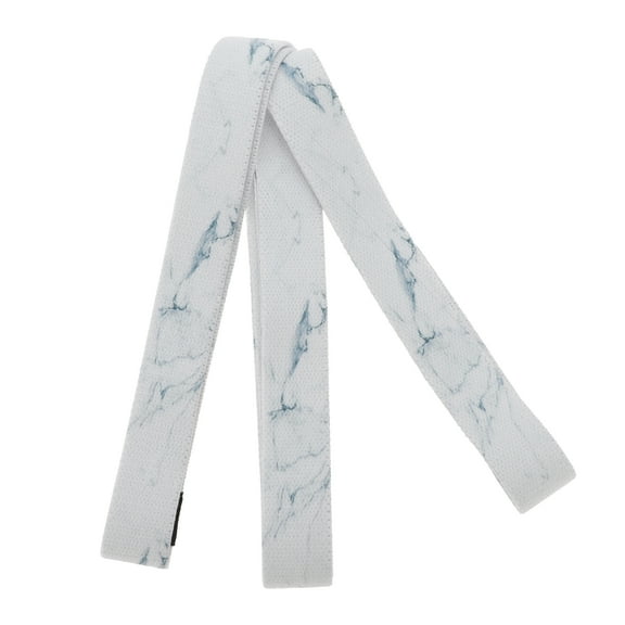 Unique Bargains 1 Pc Women Yoga Stretch Band for Gym Stretching Exercise White Polyster Cotton Latex