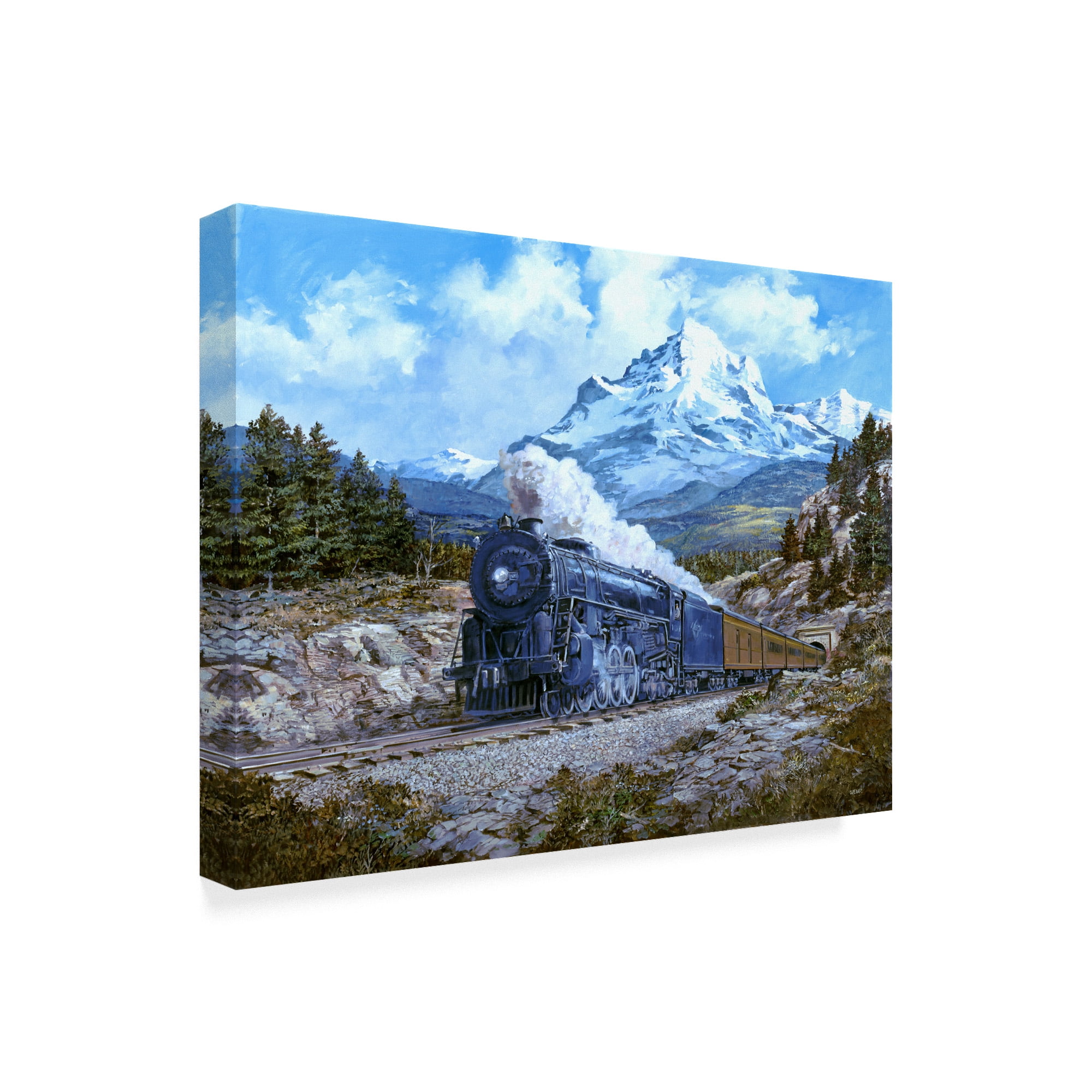 Trademark Fine Art 'Locomotive 4' Canvas Art by Jack Wemp