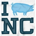 thumbnail image 2 of North Carolina Good Luck Pig Cute Unisex Fleece Graphic Zip Up Hoodie Brisco Brands 2X, 2 of 5