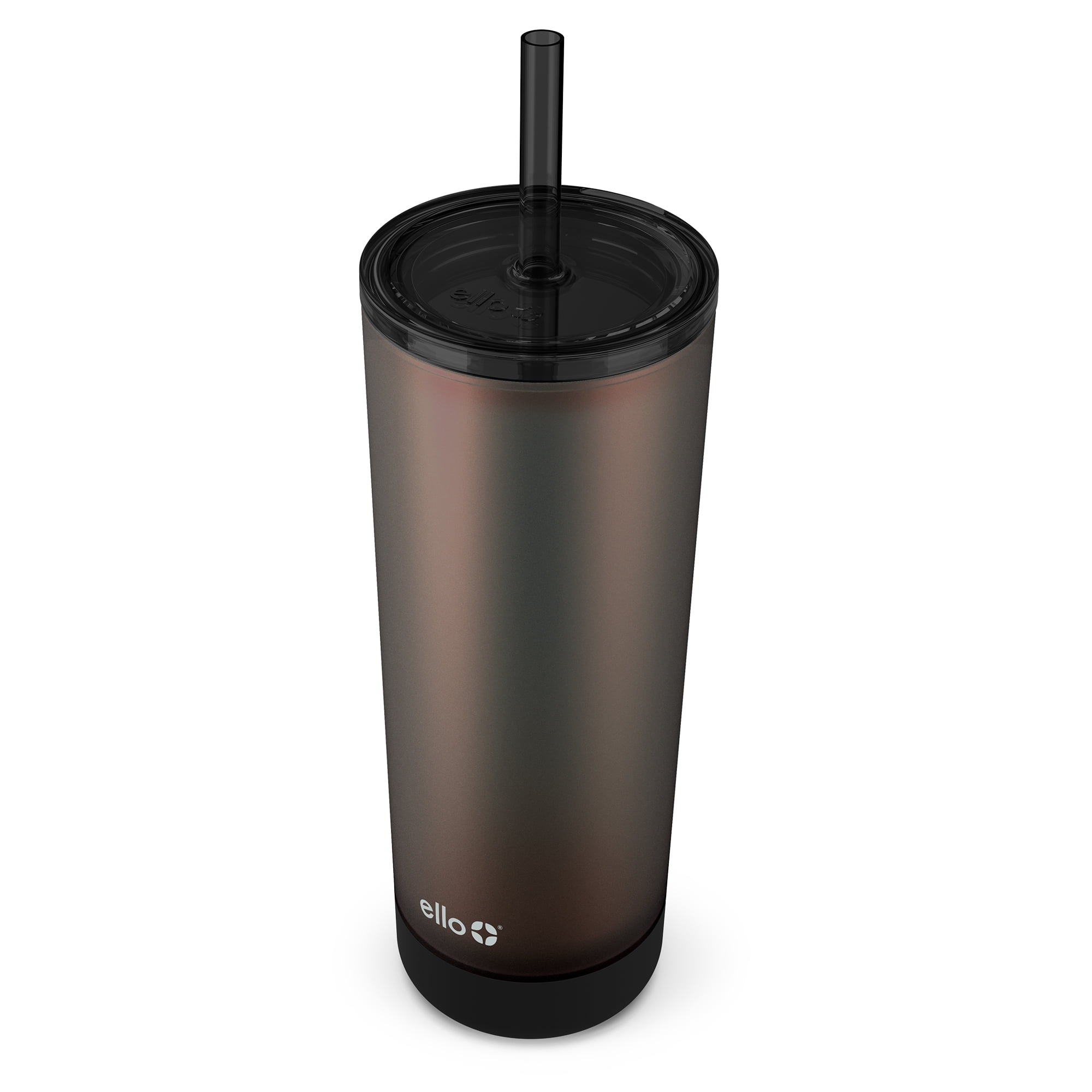 Ello Ultra Clean 24 fl oz Stainless Steel Insulated Tumbler with Handle,  Black 