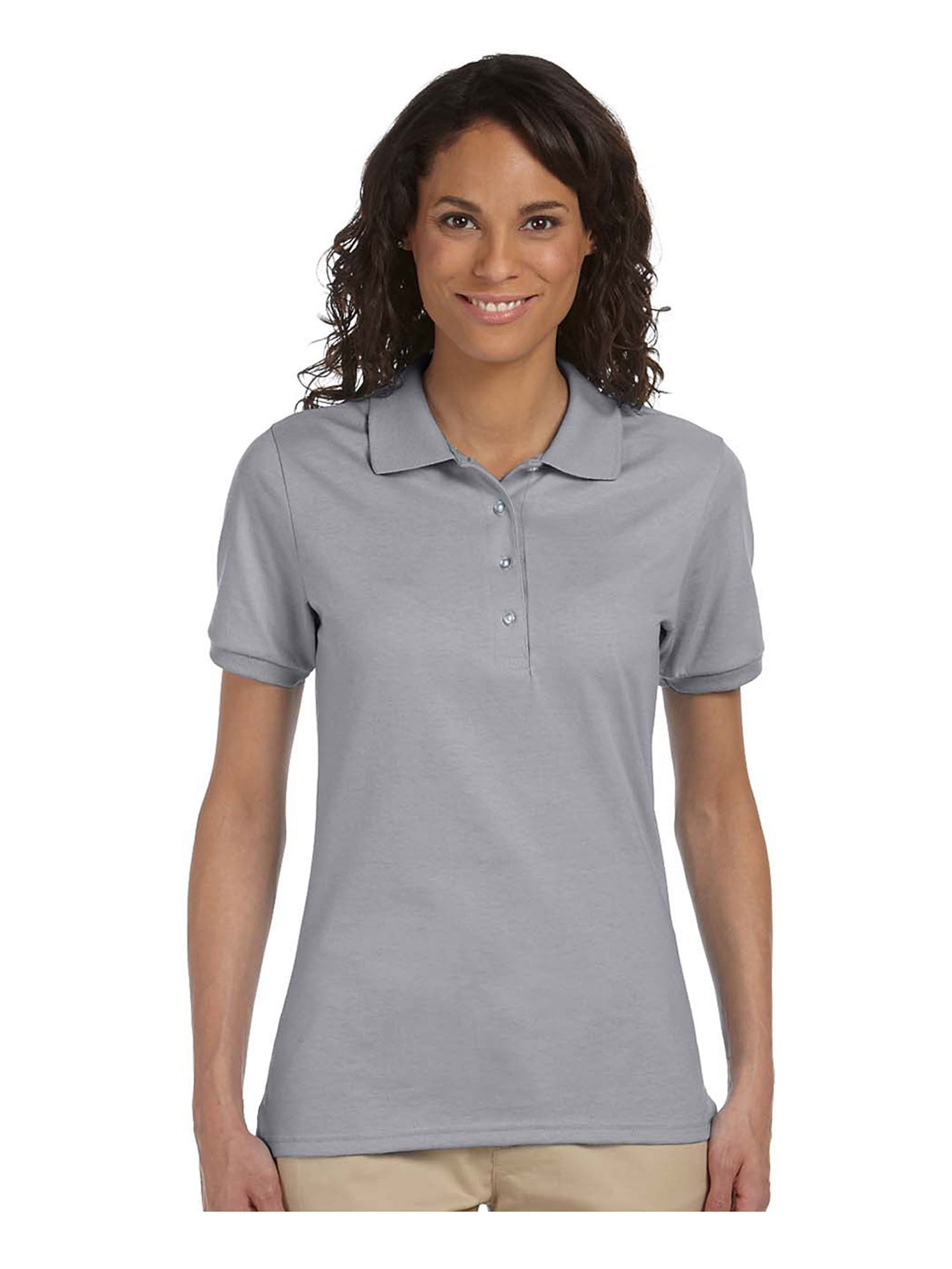 JERZEES Women's Polo Shirt, 4 Button Placket, SpotShield Fabric