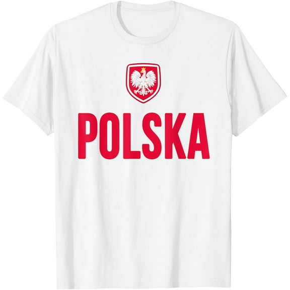 Poland T-shirt Polska Polish Flag Souvenir Gift LoveMen and women, Black T-shirt, size: Extra large S-4XL