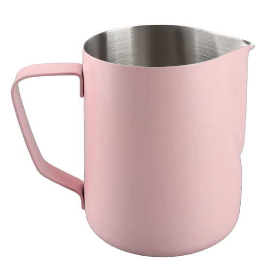 YAHHU 600ML 304 Stainless Steel Coffee Frothing Pitcher with Inner Scale, Pointed Mouth for Latte Art & Milk Tea