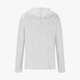 thumbnail image 6 of Mlzmgr Womens Hoodies V Neck Drawstring Pullover Fall Solid Color Loose Comfy Sweatshirts Blouse, 6 of 6