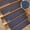 Navy, variant on RKZDSR Non-slip Imitation Linen Stair Tread Mat, 8x30cm, Indoor Runner Carpet Stair Treads with Reusable Adhesive, Safe for Kids, Elders, and Pets