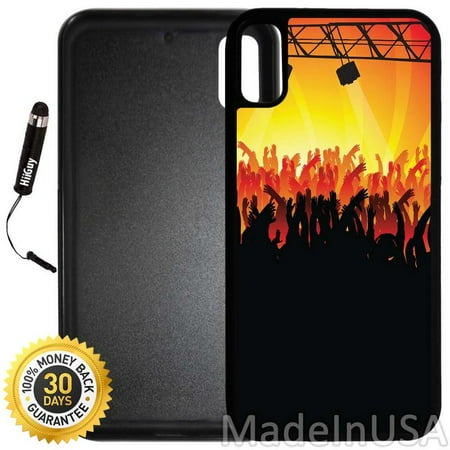 - Custom iPhone X/10 Case (A867) Edge-to-Edge Rubber Black Cover with Shock and Scratch Protection | Lightweight, Ultra-Slim | Includes Stylus Pen by INNOSUB