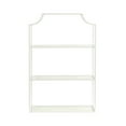 thumbnail image 6 of Kate and Laurel Ciel Three-Tiered Wall Shelf, 21 x 30, White, Decorative Floating Shelf Storage and Wall Organizer for Over Toilet Storage Bathroom Display, 6 of 9