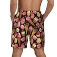 thumbnail image 4 of Balery Ice Cream Cake Mens Swim Trunks Swim Shorts for Men Quick Dry Inseam Beach Shorts with Compression Liner Pocket-Small, 4 of 9
