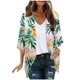 thumbnail image 2 of Cárdigan de playa para mujer, estilo hawaiano, informal, moderno, estampado, de manga larga, de poliéster, 2 of 6