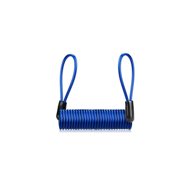 Wweixi Steel Wire Strip Durability Portable Rope Waterproof Small Compact Strips Wear-Resistant Stable Disc Brake Lock Blue