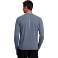 thumbnail image 5 of CUSTG Men Tshirts Long Sleeve Workout Shirt Wicking Athletic Tops For Gym Running Training And Outdoor Activities O-Neck Stylish Solid Color Summer T-Shirts, 5 of 5