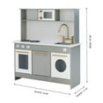 thumbnail image 6 of Little Chef Berlin Modern Wooden Play Kitchen, Gray/White, 6 of 13
