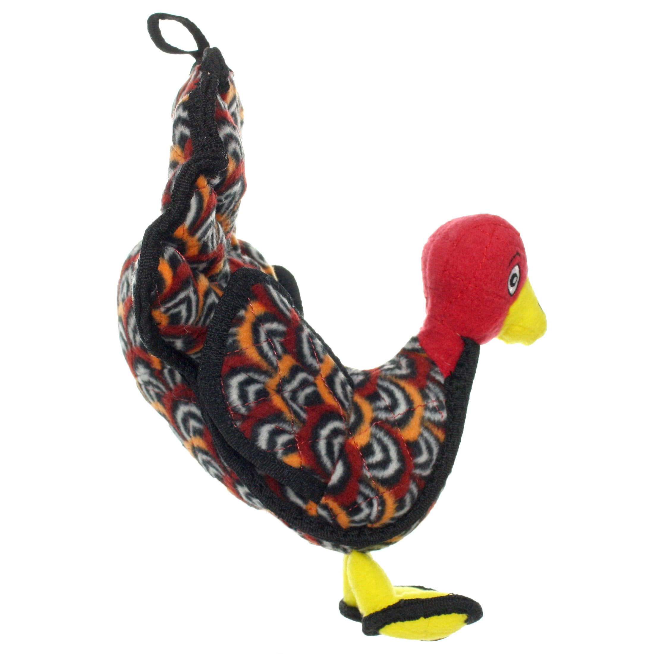 Tuffy Jr Barnyard Turkey Durable Plush Squeaky Dog Toy