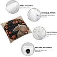 thumbnail image 4 of SHANXI Cute Mouse Decorative Pillow Covers with Cherry Leaves Black Circle Throw Pillow Cases Lovely Animals in The 24x24in, 4 of 5