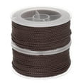 thumbnail image 1 of Unique Bargains 2 Packs Nylon Thread Twine Beading Cord 1.6mm Extra-Strong Braided Nylon Crafting String 16M/52 Feet, Coffee, 1 of 7