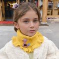 thumbnail image 5 of Daznico Warm Knitted Scarf with Lace for and Kids Winter Neck Warmer Cold Weather, 5 of 7