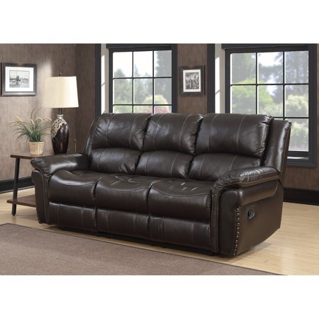 Morrisofa Global Inc Landon Dual Lay Flat Reclining Leather Touch