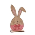 thumbnail image 2 of Fwttom Easter Decorations Stereoscopic Easter Decorations Wooden Patterned Rabbits And Egg Table Decorations Happy Easter Decorations Suitable For Easter Party Decorations, 2 of 6