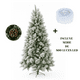 thumbnail image 2 of Arbolito de Navidad Nevado Artificial Pino de Lujo con Serie de Luz LED 210 Cm 1800 Ramas Frondoso, 2 of 7
