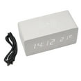 thumbnail image 1 of Wooden Digital Alarm Clock LED Alarm Clock With Temperature Desk Clocks For Office Bedside Clock For Home Decor, 1 of 12