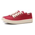 thumbnail image 2 of Men's Vibrant Red Canvas Platform Sneakers, Casual Minimalist Shoes, 2 of 10