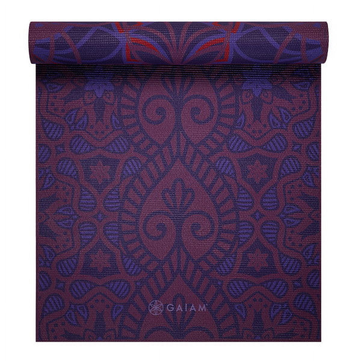 Gaiam Premium Reversible Yoga Mat, Divinity, 6mm