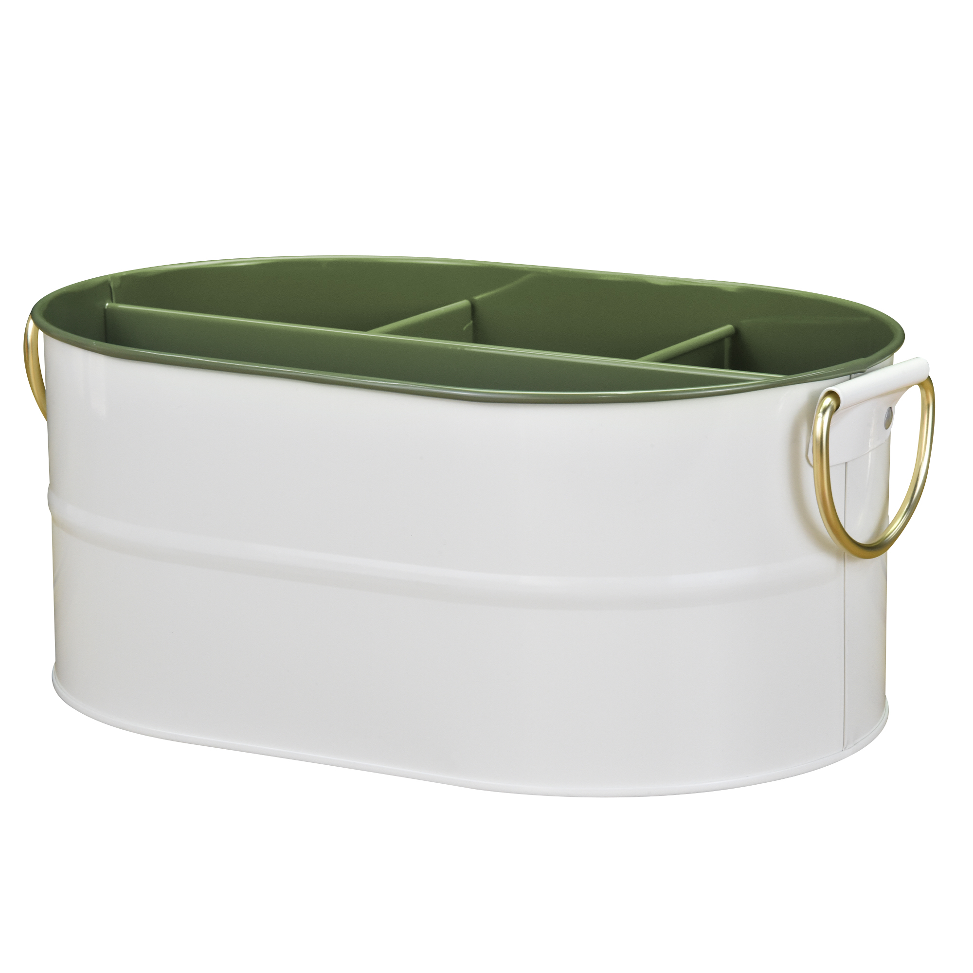 Better Homes & Gardens 2 Tone Color Galvanized Utensil Holder - Green