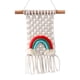 thumbnail image 1 of Decoración colgante tejida a mano | Colgante de pared de cuerda de algodón estilo bohemio | Material ABS hecho a mano, 20 x 25 cm | Adorno único para ventana | Decoración rústica para el hog, 1 of 3