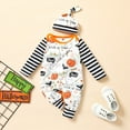 thumbnail image 2 of HIPYLO 1st Halloween Baby Boy Outfit Baby Girl Fall Outfits 0-3 Months Girls Size 8 Outfits Baby Boys' Clothing Sets Overalls for Girls Little Boys, 2 of 8