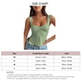 thumbnail image 3 of Camisa sin mangas con abertura lateral,Camisa sin mangas ajustada con busto fruncido de color liso Top sin mangas con busto fruncido Rendimiento de gama alta, 3 of 6