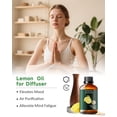 thumbnail image 2 of Lemon Essential Oil Pure, Mumianhua Natural Lemon Oil Undiluted for Aromatherapy, Diffuser, Massage, Laundry, Cleaning, DIY Soaps, Candles 100ml with Dropper, 2 of 3