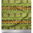 thumbnail image 1 of Soimoi Silk Fabric Geometric African Decor Fabric Printed Yard 42 Inch Wide, 1 of 1
