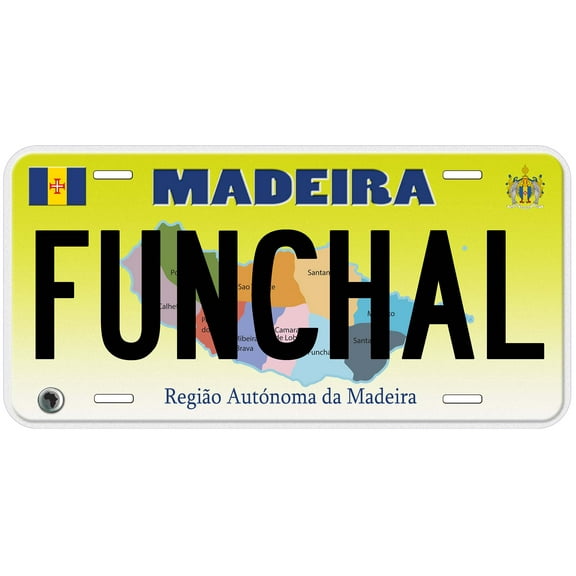 Madeira Funchal Africa Custom Novelty Car License Plate