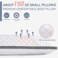 thumbnail image 5 of Body Pillow Insert - Full Body Pillow for Adults - Large Long Bed Pillow for Side Sleeper - Firm Breathable Support - 20 x 54 Inch - White, 5 of 5