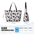 thumbnail image 4 of Fotbe Cute Animal with Cow Bolsa de Viaje para Playa - Resistente al Agua, Bolsa Tote de Gran Capacidad y Ligera con 7 Bolsillos para Mujeres y Hombres, 4 of 7
