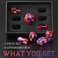 thumbnail image 4 of Set de dados FONVGOGO Metal D&D Dungeons Dragon con caja de cartón, 4 of 8