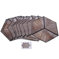 thumbnail image 1 of 10 piezas de calcomanías de piso impermeables y antideslizantes para decoración del hogar, pegatinas de azulejos autoadhesivas hexagonales, 1 of 8