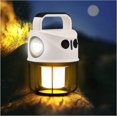 thumbnail image 1 of BRILLAR Potente luz LED recargable para acampar, 2400mAh, IPX6, 4 modos, recargable por USB, perfecta para acampar, correr y pescar, 1 of 5