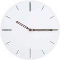 thumbnail image 1 of Reloj de pared de madera, redondo, silencioso, moderno, delgado, reloj de pared tradicional, decoración para dormitorio, sala de estar, oficina (30 cm, 5 mm de grosor, blanco), 1 of 4