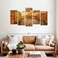 thumbnail image 2 of Elephant Stock Sunset In Venice Wall Art - Horizontal Multi Panel Canvas - Living Room Wall Decor - Places Multi Panel - Gray And Blue Decor - 66" x 33", 2 of 4
